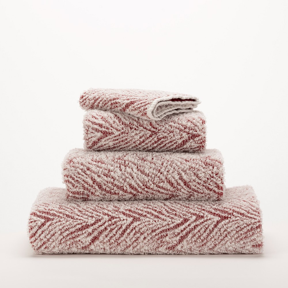 Vasco Egyptian Cotton Towels 578 by Designer Abyss & Habidecor in Canyon Red